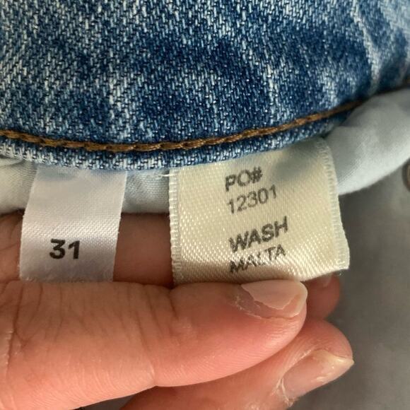 REFORMATION JEANS High Rise Malta Wash Fray Leg Denim - Picture 5 of 5